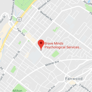 Map to anxiety therapists in Scotch Plains at 567 Park Ave.