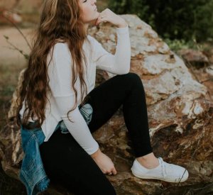 Teen practicing mindfulness
