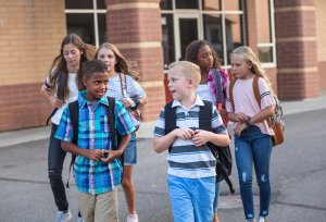 A group of children walk away from school as they talk. Brave Minds offers anxiety counseling in Scotch Plains, NJ, and offers support with child therapy for anxiety. Contact us to learn about anxiety treatment in Westfield, MJ and other services.