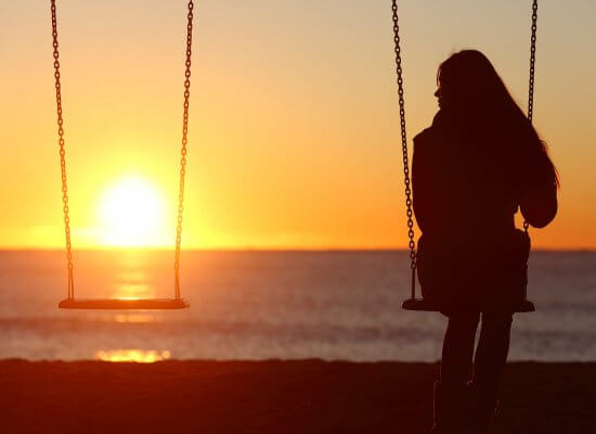 Image of a woman on a swingset during the sunset. At Brave Minds Psychological Services we offer anxiety treatment in Westfield, NJ. As well as EMDR therapy in New Jersey and anxiety treatment in Cranford, NJ. Start EMDR trauma therapy in Scotch Plains, NJ 07076. Call today to get started.