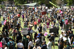 Image of a women's right protest after the overturn of Roe vs Wade. We specialize in trauma therapy. Including birth trauma therapy and emdr trauma therapy. Our trauma therapist in Scotch Plains, NJ is here to support you. Call today!