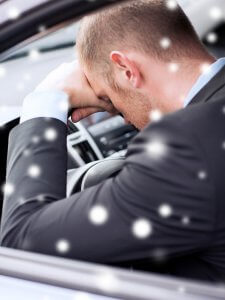 Image of a man sitting with his head on his steering wheel. You can address you fear of driving with anxiety treatment in Westfield, NJ. When you worry about driving there are many different signs of anxiety. We offer anxiety therapy throughout New Jersey online. Reach out today to start anxiety counseling in Scotch Plains, NJ.