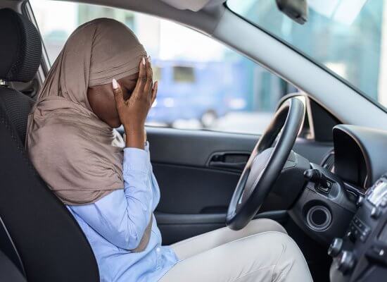 Image of a woman covering her face while sitting in the car. Have you considered anxiety treatment in Westfield, NJ? A therapist can help you address your fear of driving in anxiety therapy. If have experienced signs of anxiety then it is time to start anxiety counseling. Reach out now to start in New Jersey