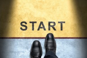 A person stands over a line with the word “start”, representing the start of online therapy in Scotch Plains or Branchburg New Jersey. Contact an online therapist or search Westfield NJ or Somerville NJ counseling to learn more.