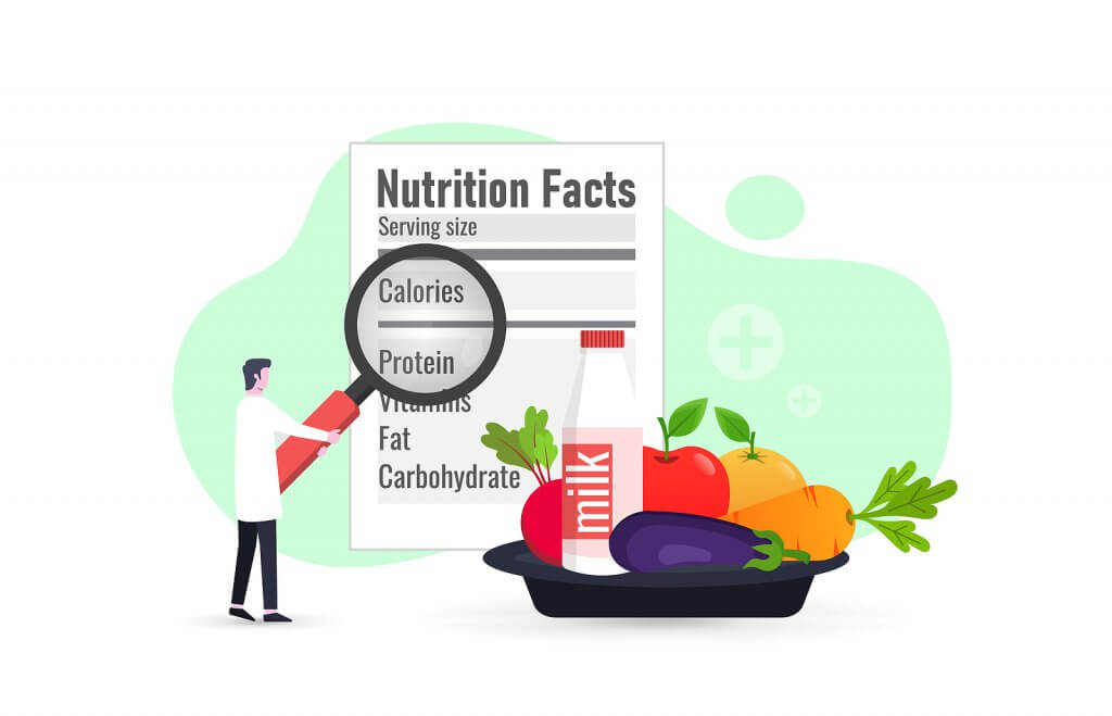 A graphic of a person holding a magnifying glass over nutrition facts. This could represent the benefits of working with an anxiety therapist in Branchburg, NJ to address food allergies and anxiety. Learn more about anxiety treatment in Branchburg, NJ and other services for support today!
