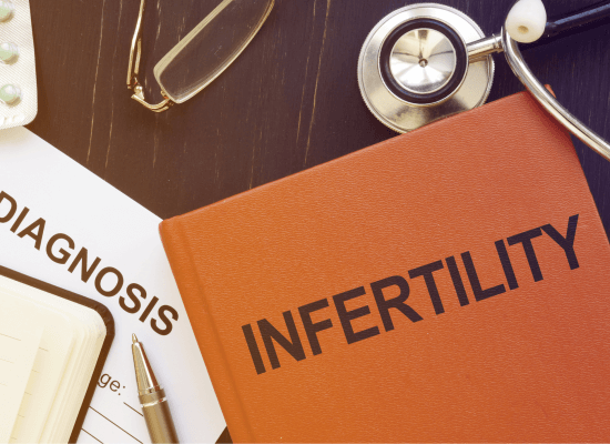 An image of an infertility diagnosis. Infertility can be difficult and challenging mentally. Look for a therapist near you to help process and work through infertility.