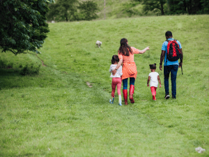 A family on a hike together, appreciating each other's time. It can be challenging to balance your passion for horse-riding with family but seeking guidance from an equestrian therapist in Branchburg, NJ or Scotch Plains, NJ can be helpful. Reach out now to learn more.